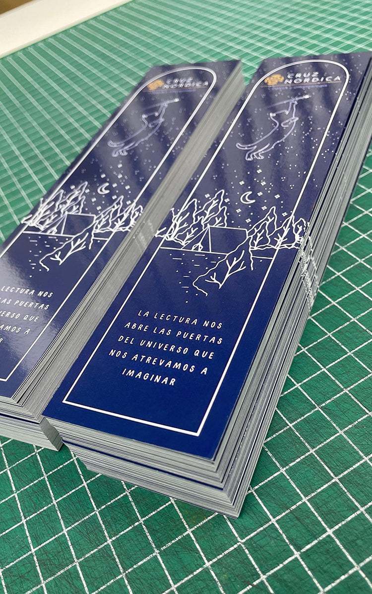 Marcapáginas Premium (5x20cm) una cara Pack 100und