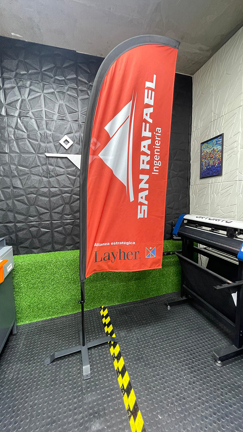 BANDERA PUBLICITARIA TIPO VELA (70x220cm)