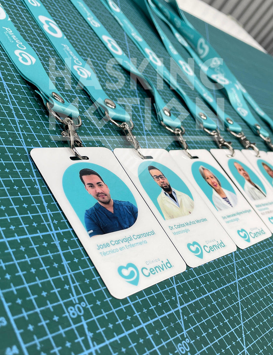 Credenciales Corporativos + Landyard Personalizado (Pack 10und)