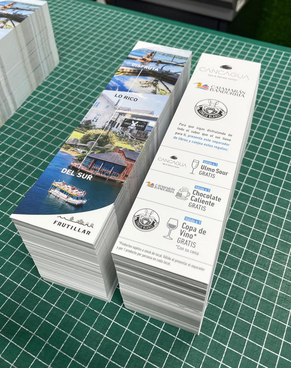 Marcapáginas Premium (5x20cm) una cara Pack 100und