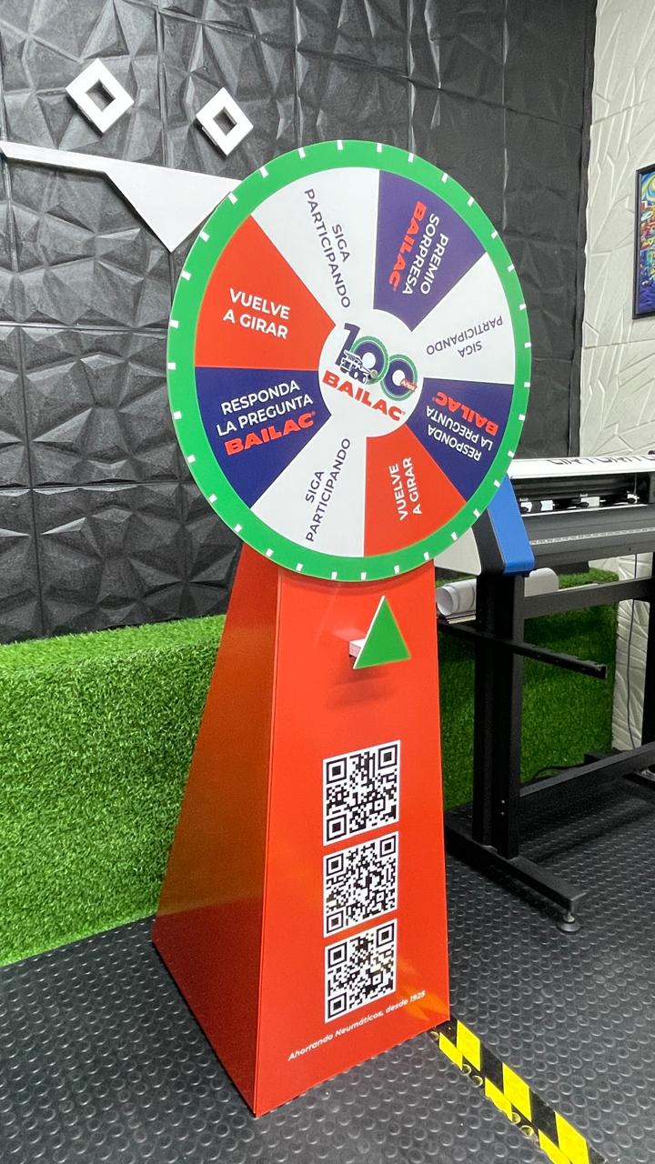 Ruleta Publicitaria Para Eventos / Diseño Personalizado