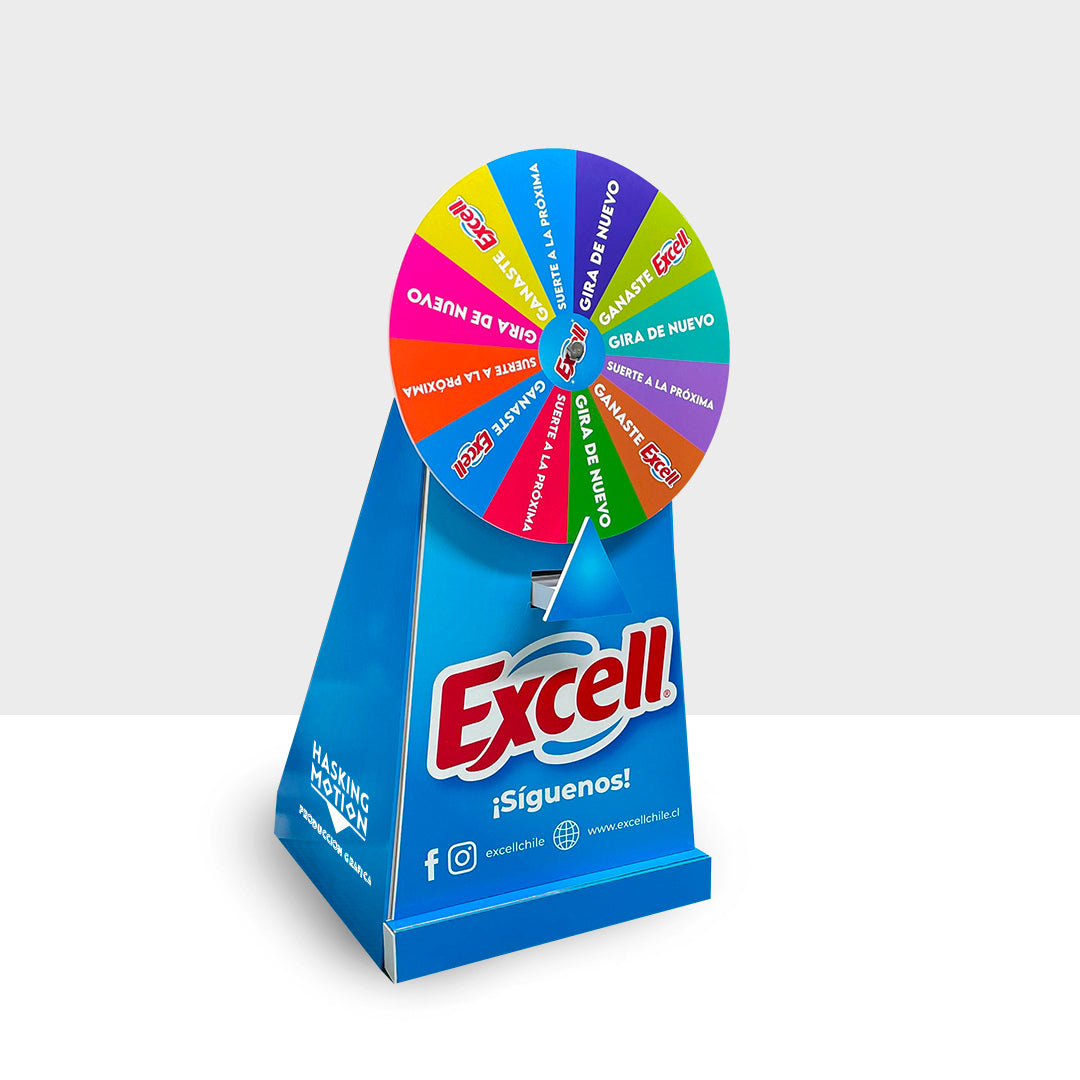 Mini Ruleta Publicitaria Para Eventos / Diseño Personalizado