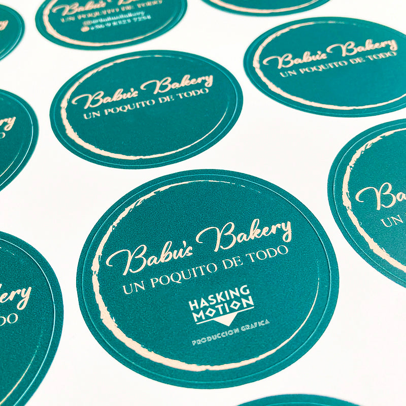 Stickers Personalizados (Pack 100und) 3,5cm a 5cm