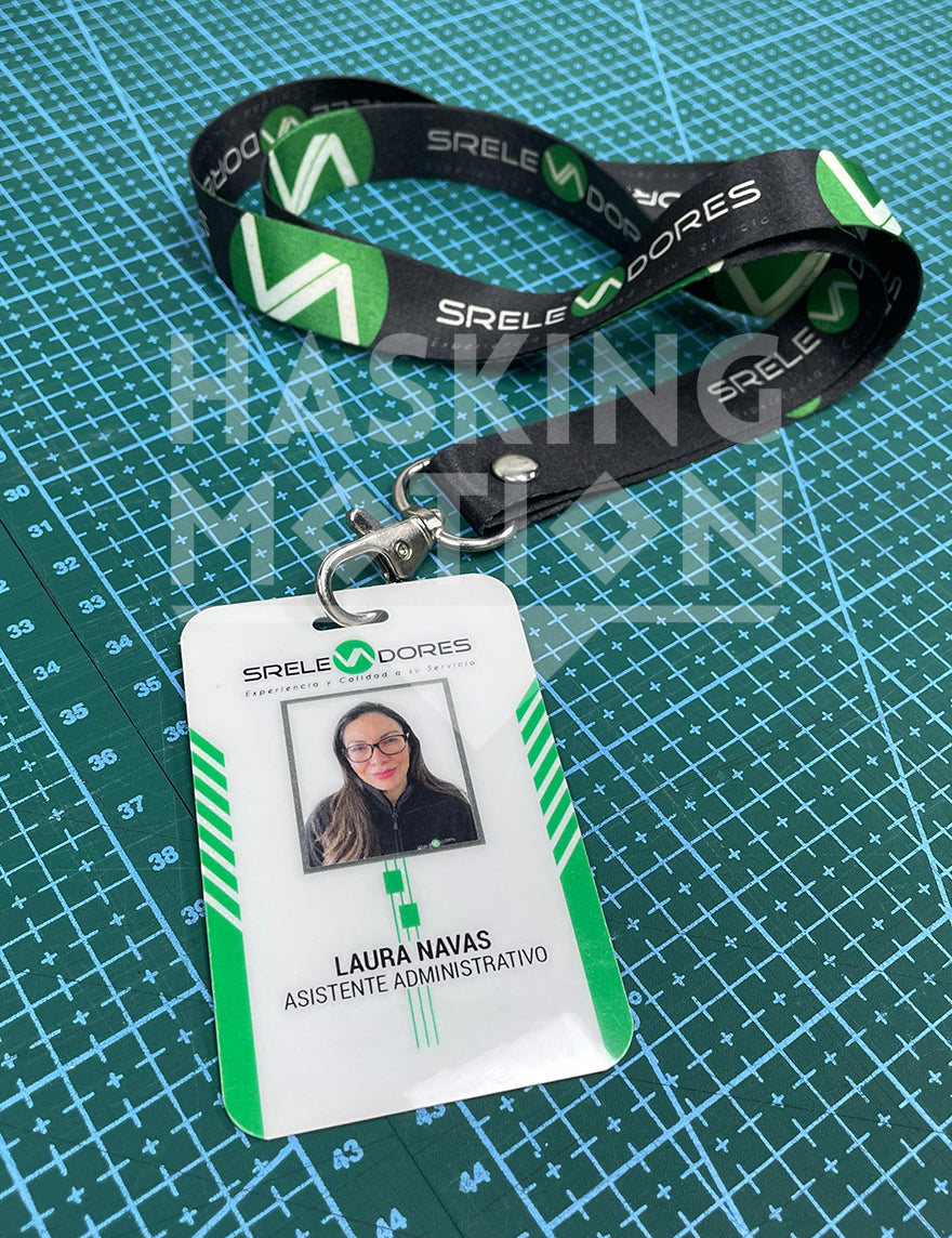 Credenciales Corporativos + Landyard Personalizado (Pack 10und)