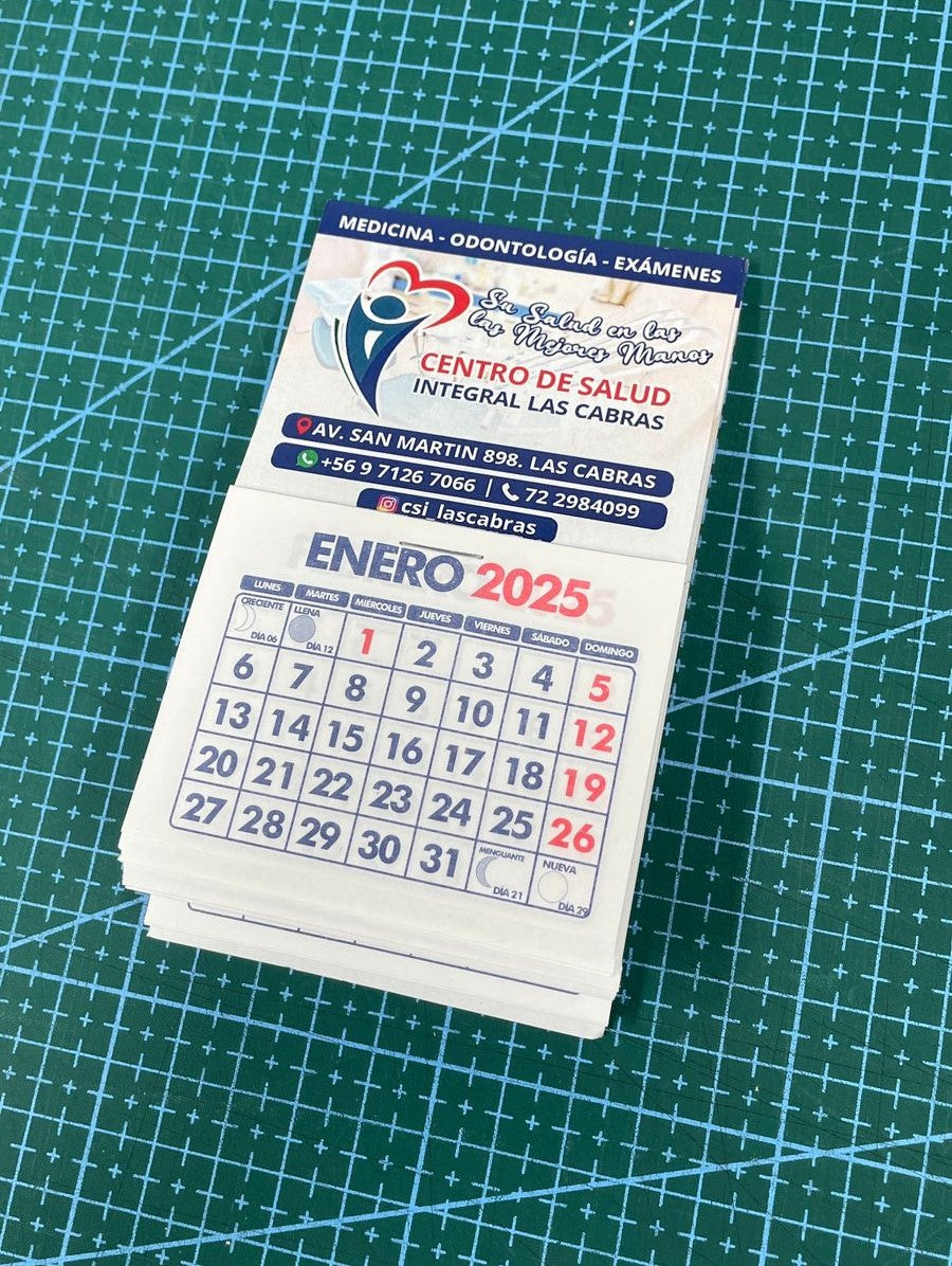 Pack 100 Magnéticos Con Calendario (6x7cm)