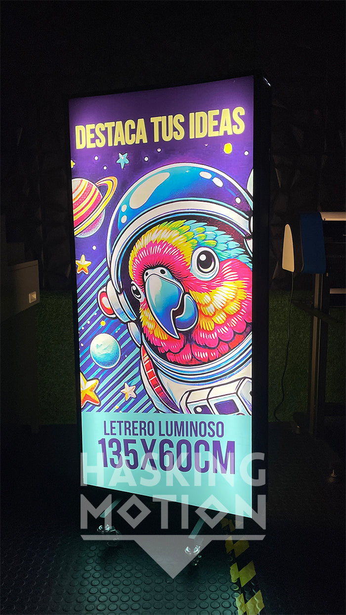 Letrero Luminoso LED (60x135cm)