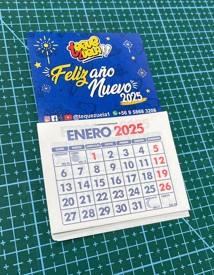 Pack 100 Magnéticos Con Calendario (6x7cm)