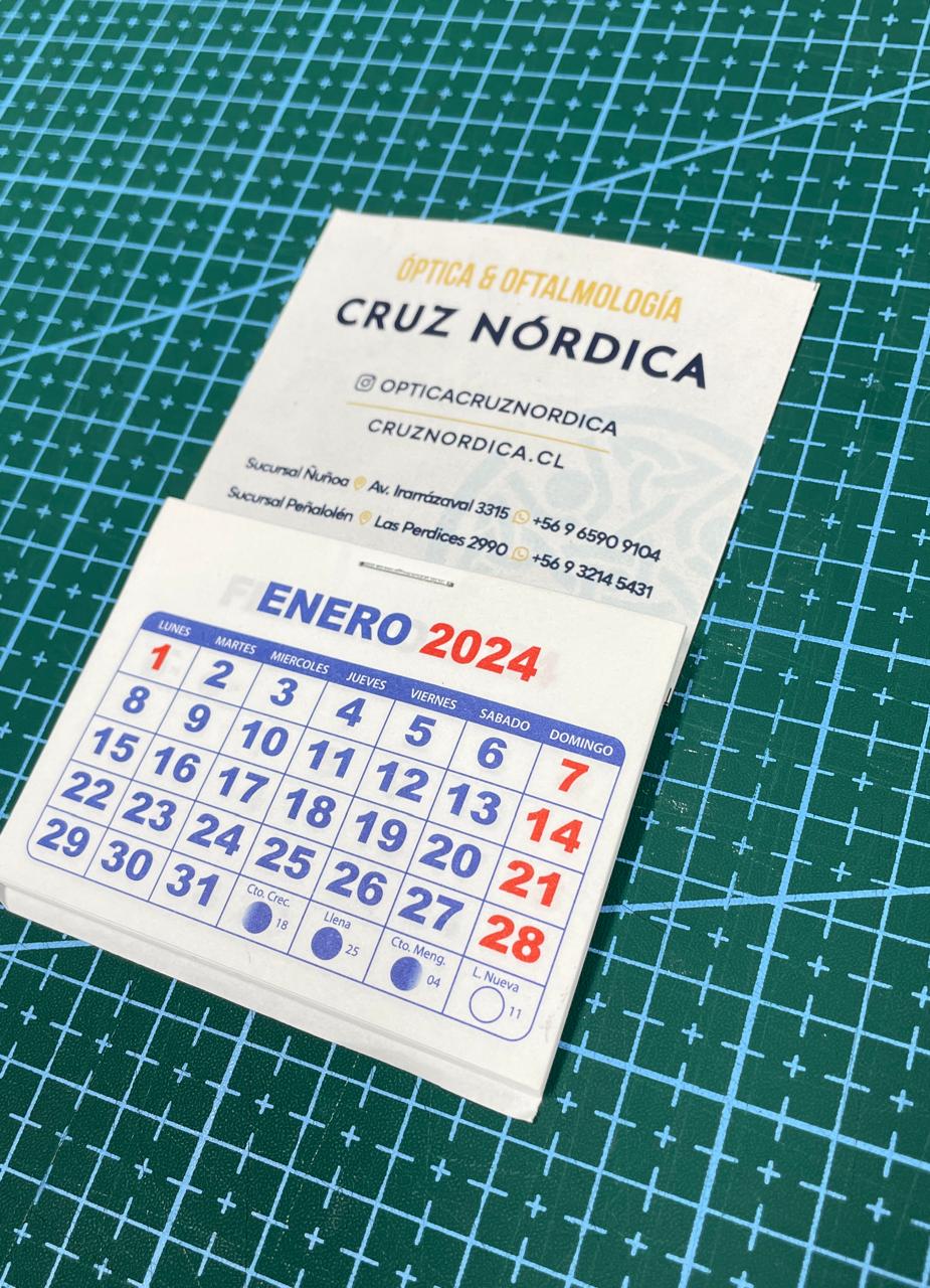 Pack 100 Magnéticos Con Calendario (6x7cm)