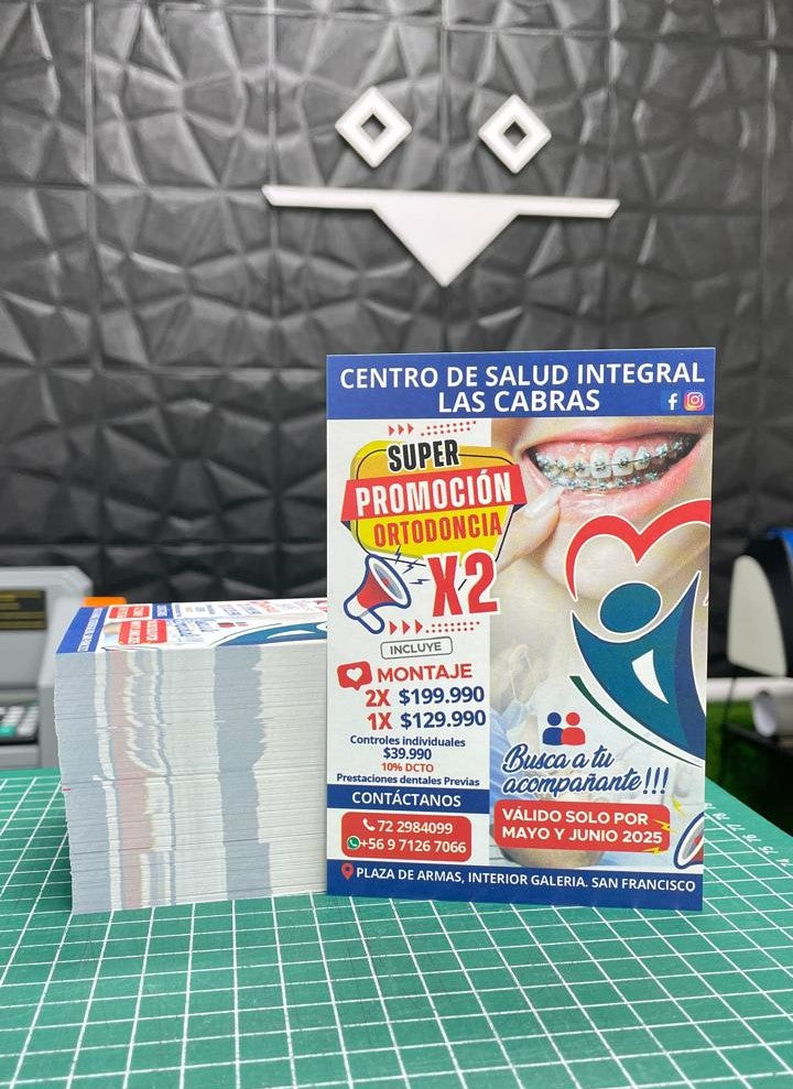 Flyers 10x14 (Pack 1000und) una cara - Impresión Offset