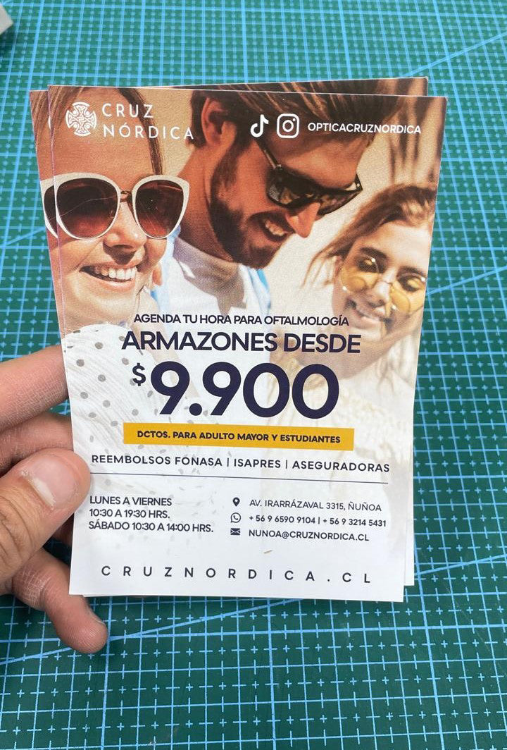 Flyers 10x14 (Pack 1000und) una cara - Impresión Offset