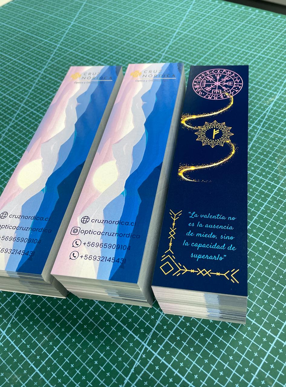 Marcapáginas Premium (5x20cm) una cara Pack 100und