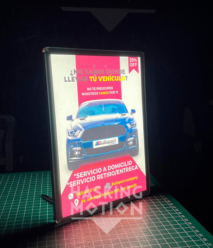 Porta Gráfica Luminoso LED - A5 (15x21cm)