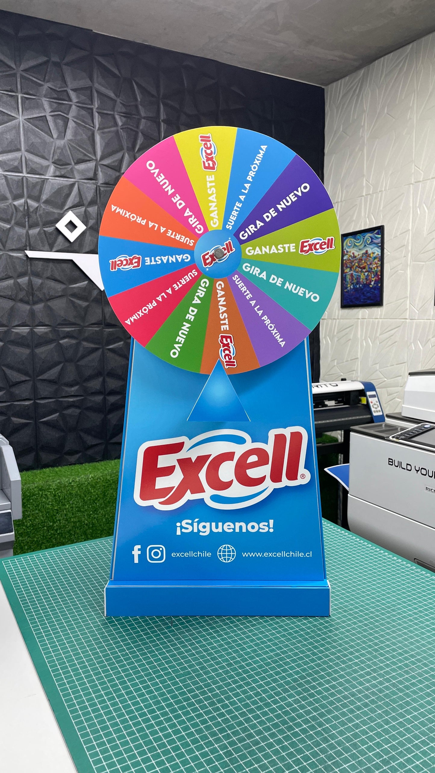 Mini Ruleta Publicitaria Para Eventos / Diseño Personalizado