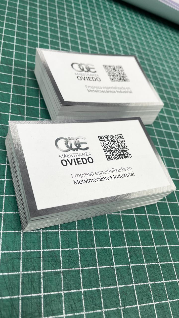 Tarjetas de presentación por una cara