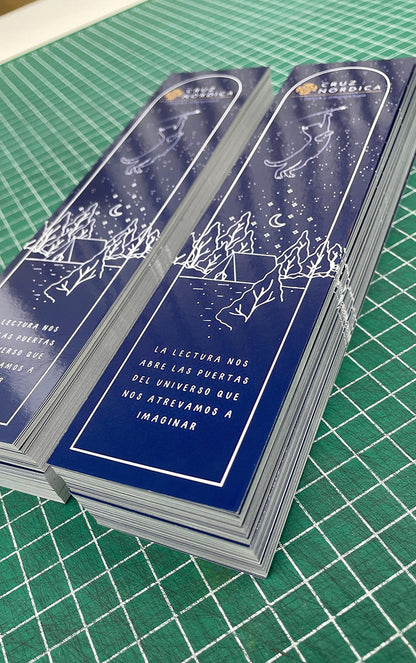 Marcapáginas Premium (5x20cm) una cara Pack 100und