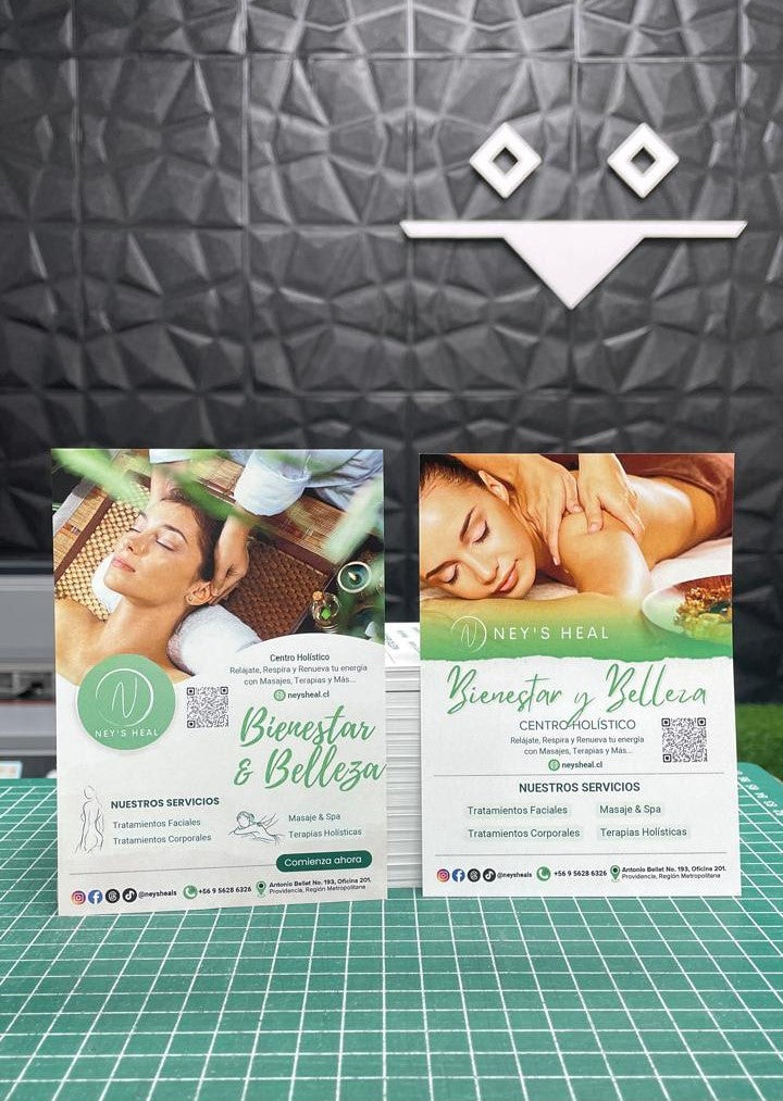 Flyers 10x14 (Pack 500und) una cara -  Calidad Premium