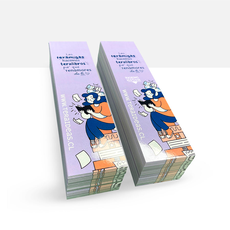 Marcapáginas Premium (5x20cm) una cara Pack 100und