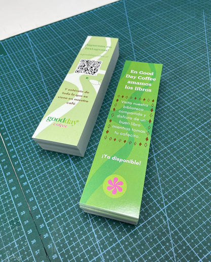 Marcapáginas Premium (5x20cm) una cara Pack 100und