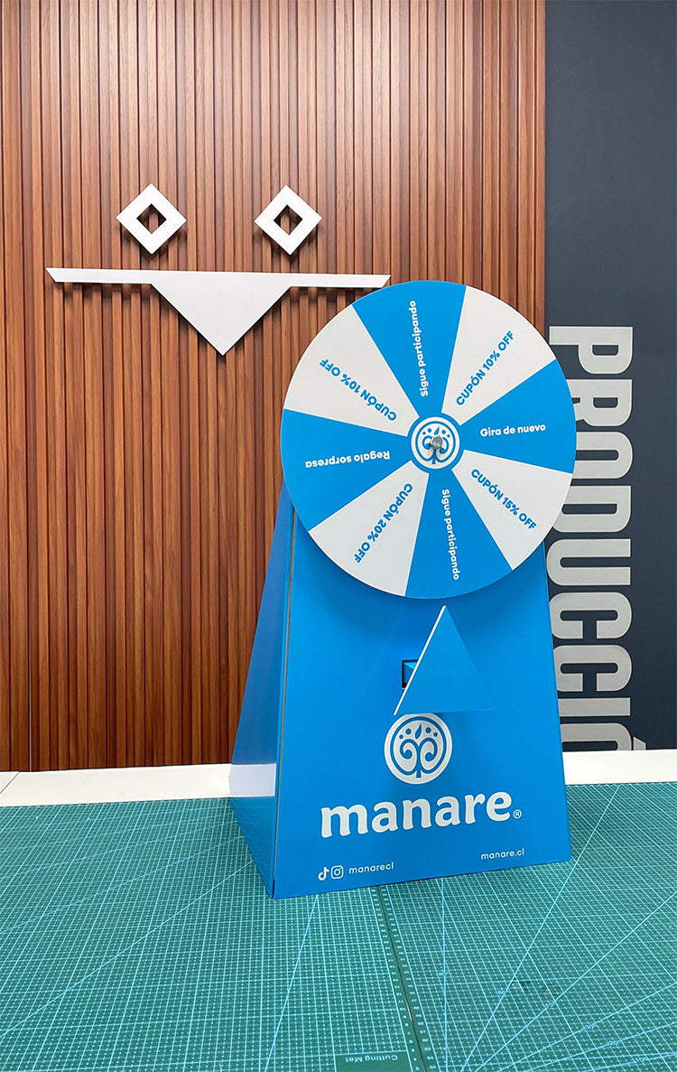 Mini Ruleta Publicitaria Para Eventos / Diseño Personalizado