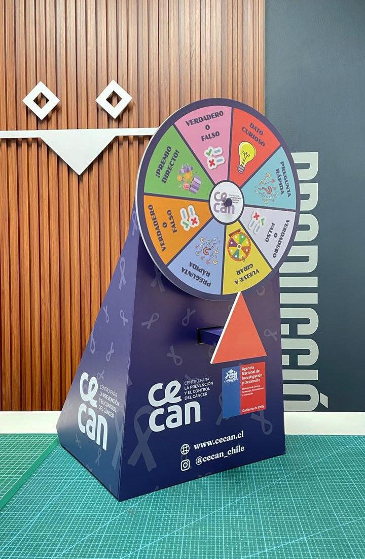 Mini Ruleta Publicitaria Para Eventos / Diseño Personalizado