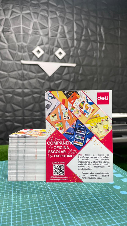 Flyers 10x14 (Pack 500und) una cara -  Calidad Premium