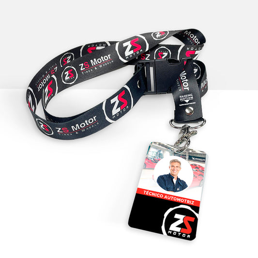Credenciales Corporativos + Landyard TIPTOP Personalizado (Pack 10und)