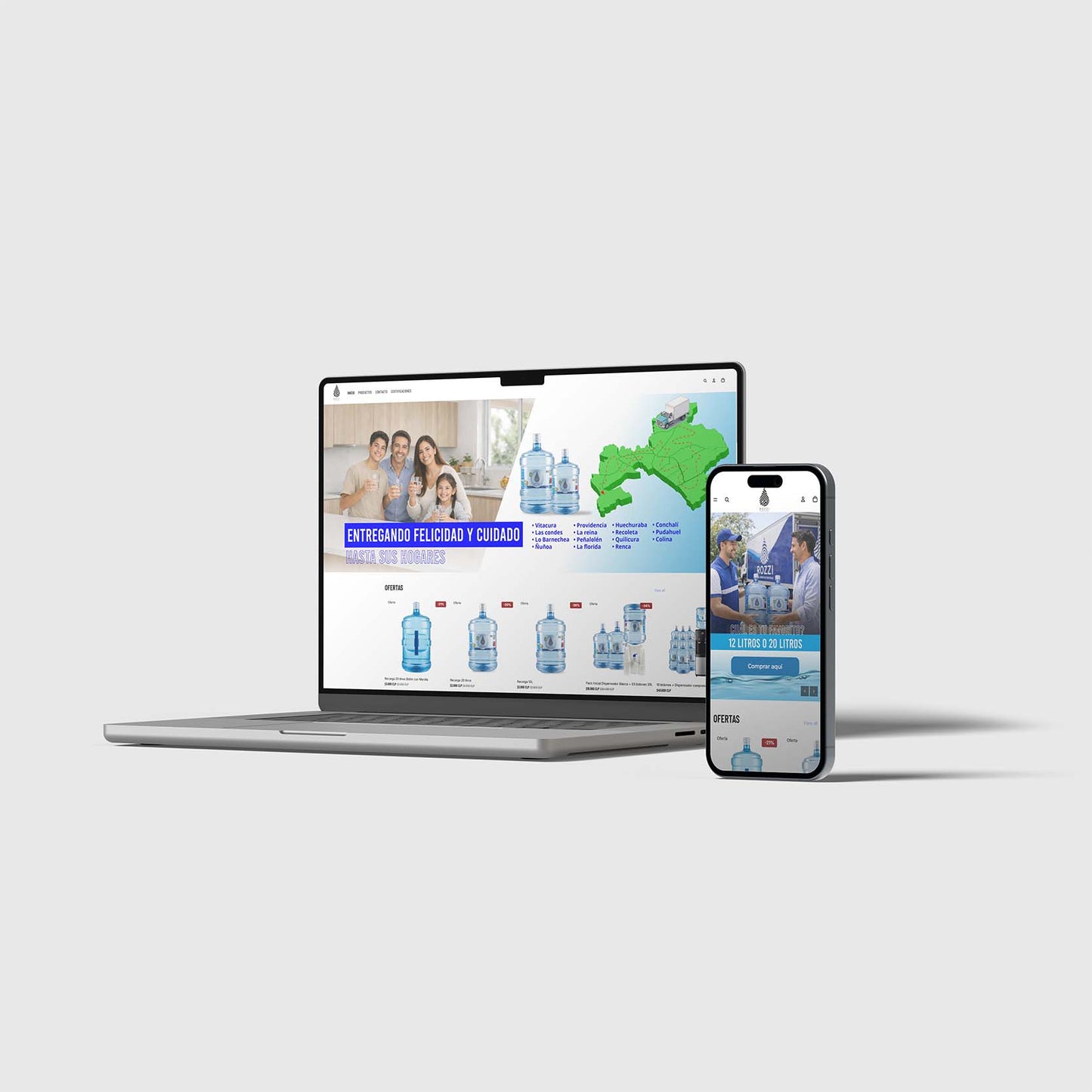 Página Web 5 pestaña, e-Commerce Shopify + 20 Productos