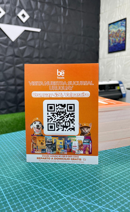 Flyers 10x14 (Pack 500und) una cara -  Calidad Premium