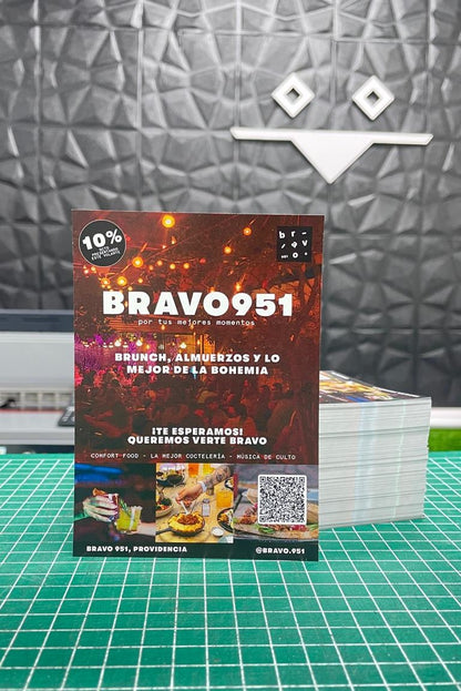 Flyers 10x14 (Pack 500und) una cara -  Calidad Premium