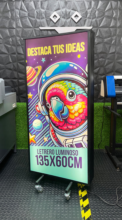 Letrero Luminoso LED (60x135cm)
