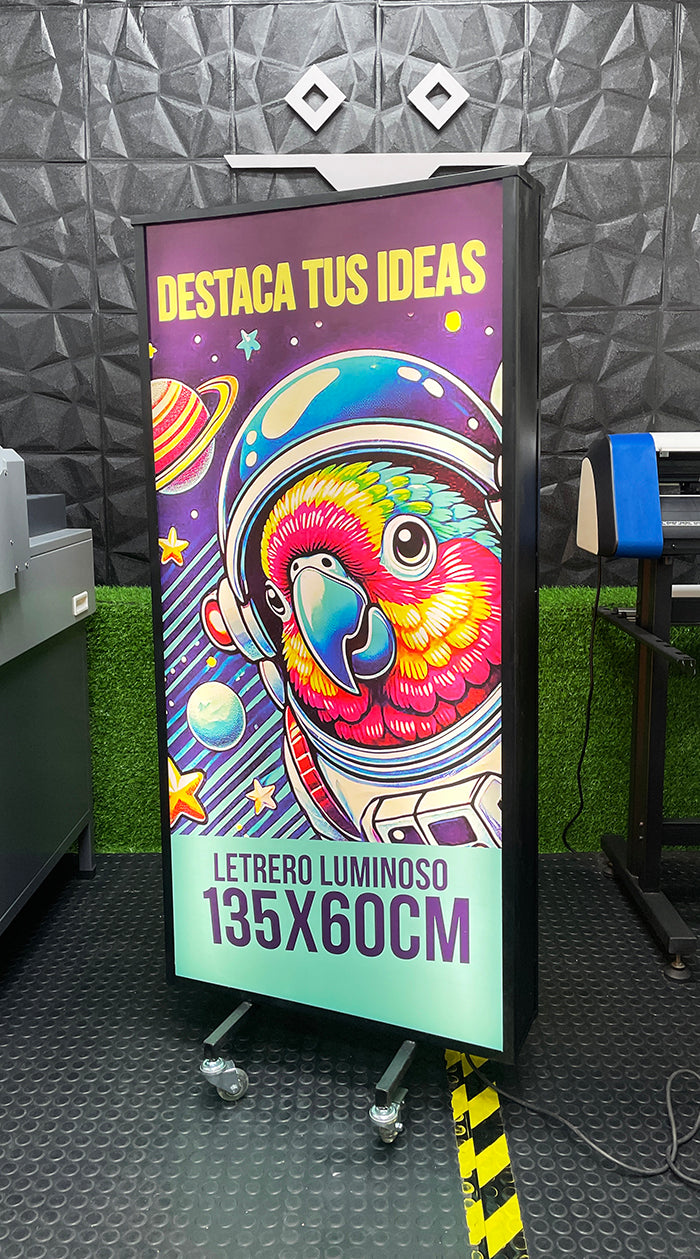 Letrero Luminoso LED (60x135cm) – Hasking Motion