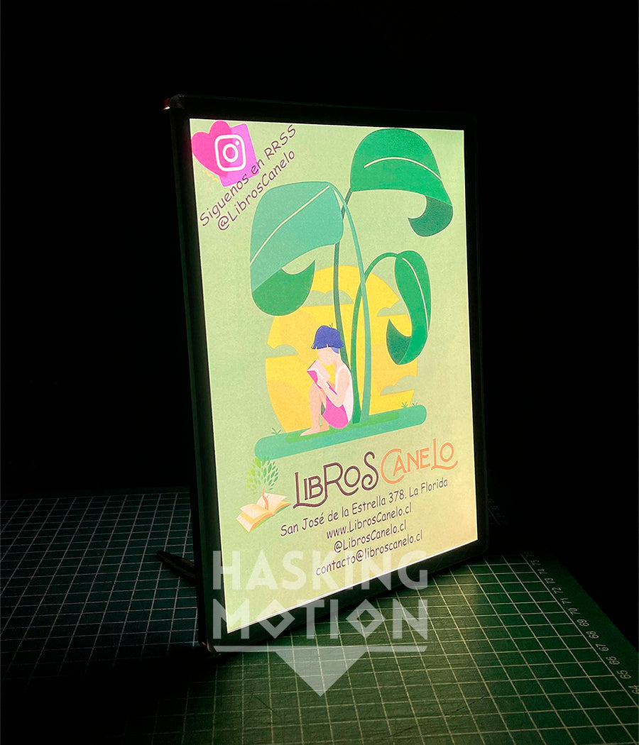 Porta Gráfica Luminoso LED - A5 (15x21cm)