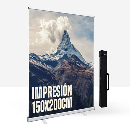 Pendón Roller tamaño 150x200cm + Bolso