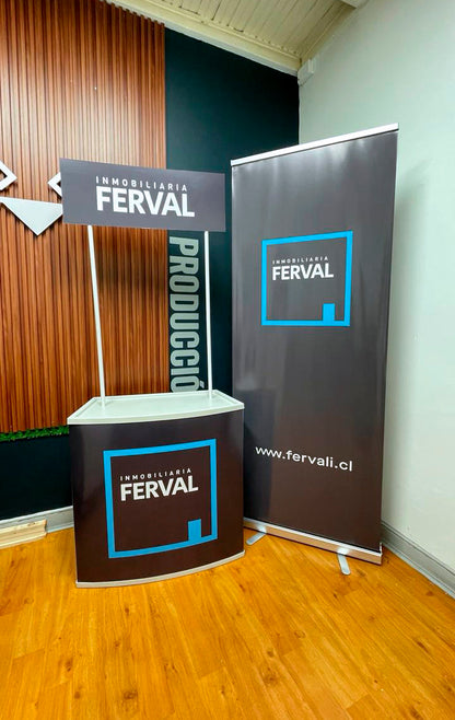 ¡PROMOCIÓN! Stand Publicitario + Roller 80x200cm + Bolso